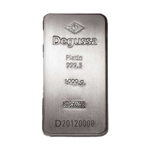 Degussa Platinbarren 1000g